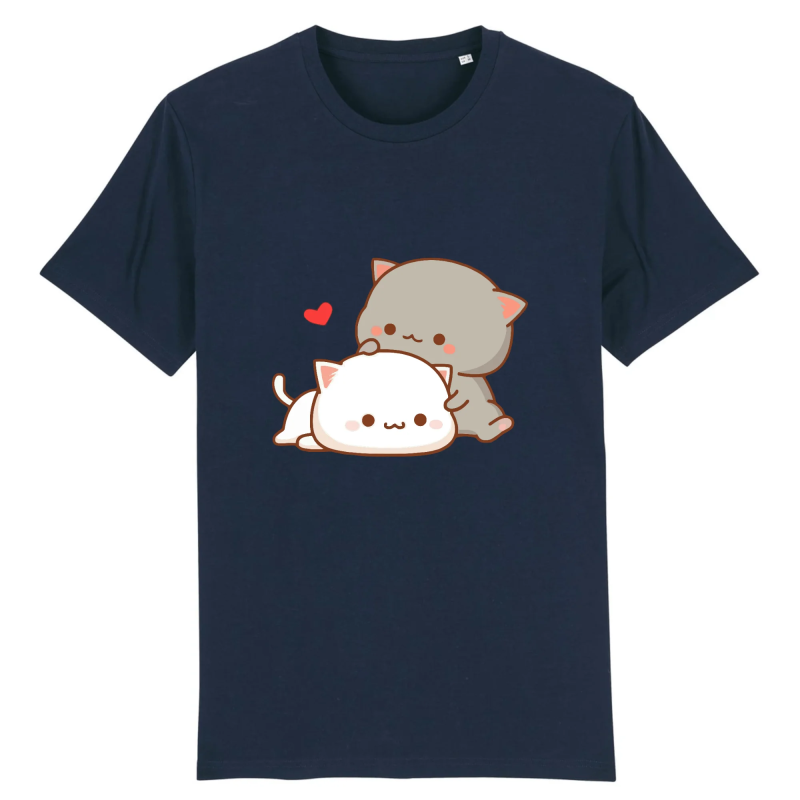 Tee shirt chat Kawaï Mixte