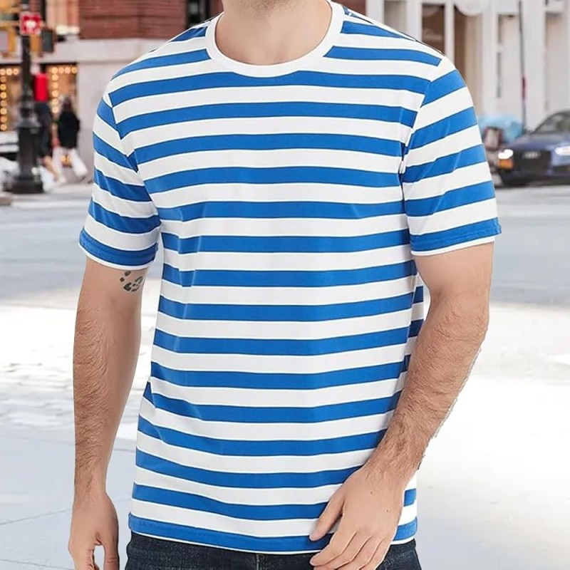 T-shirt à rayures pour homme